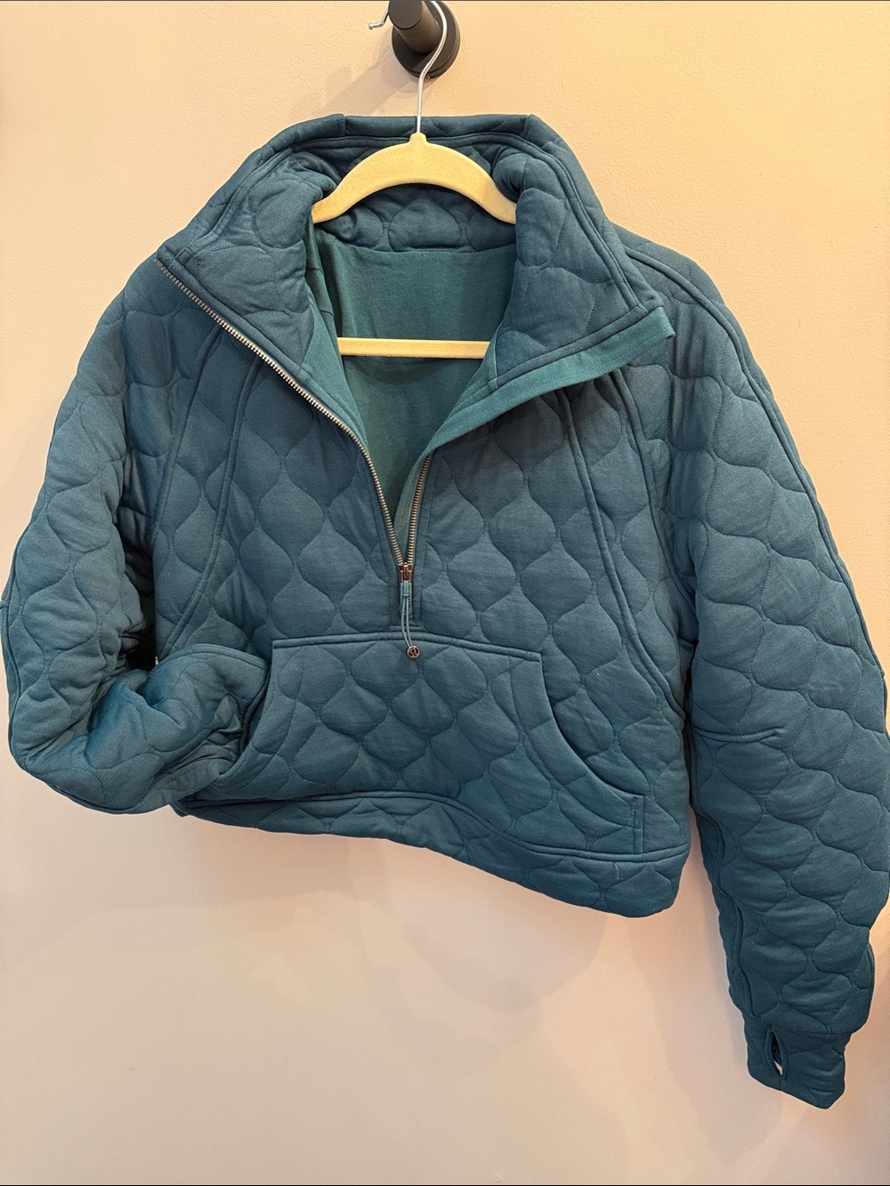 lululemon athletica Quilted Half-Zip Pullover - Storm Teal XS/S